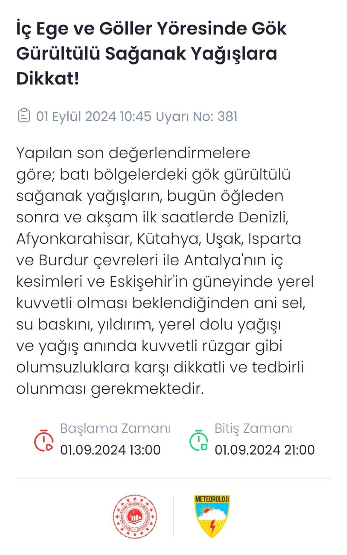 Kayseri Dahil Bir Çok Şehre Önemli Uyarı Verildi! 3 Güne Dikkat 1