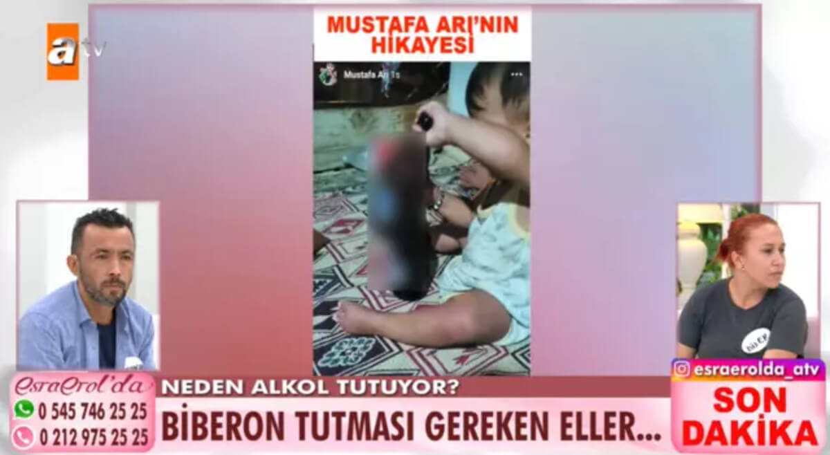 Esra Erol’da Skandal! Bebeğine Alkol İçiren Aileye Canlı Yayında Gözaltı!