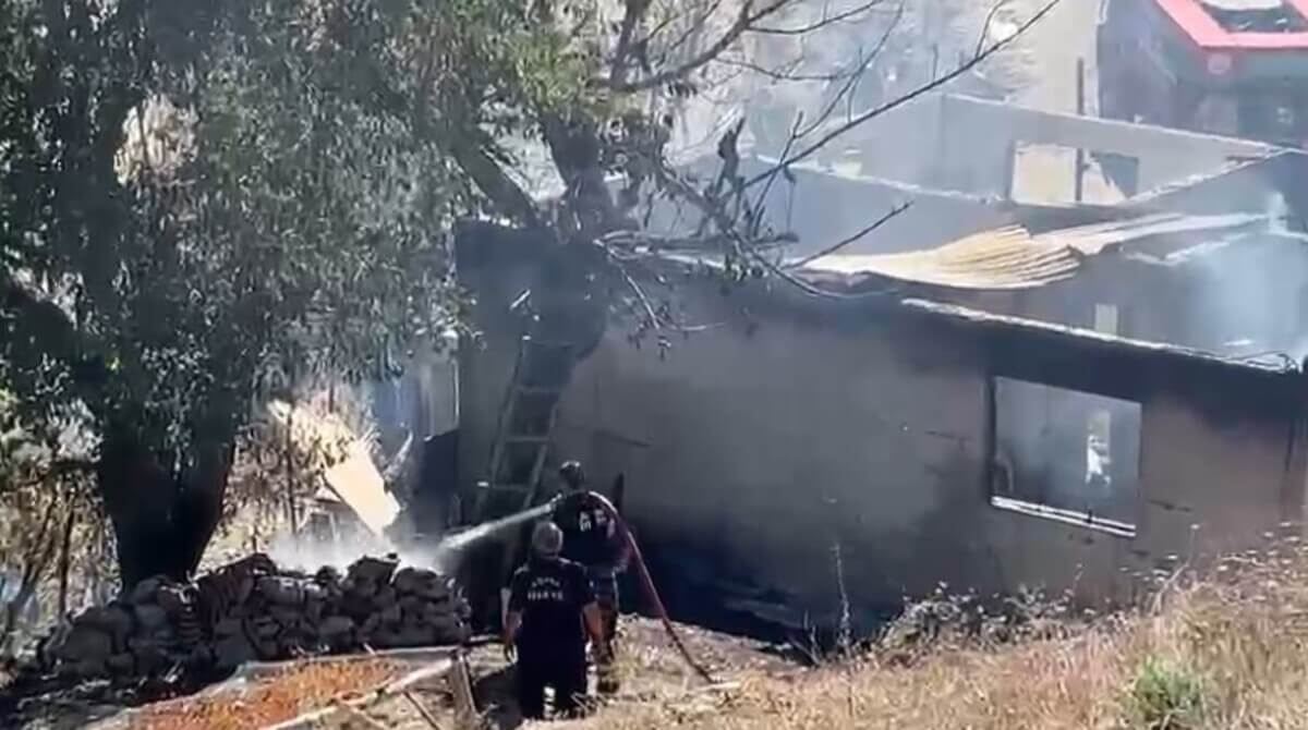 Adana'da Ormanlık Alanda Korkutan Yangın! Ev Kullanılamaz Hale Geldi (2)