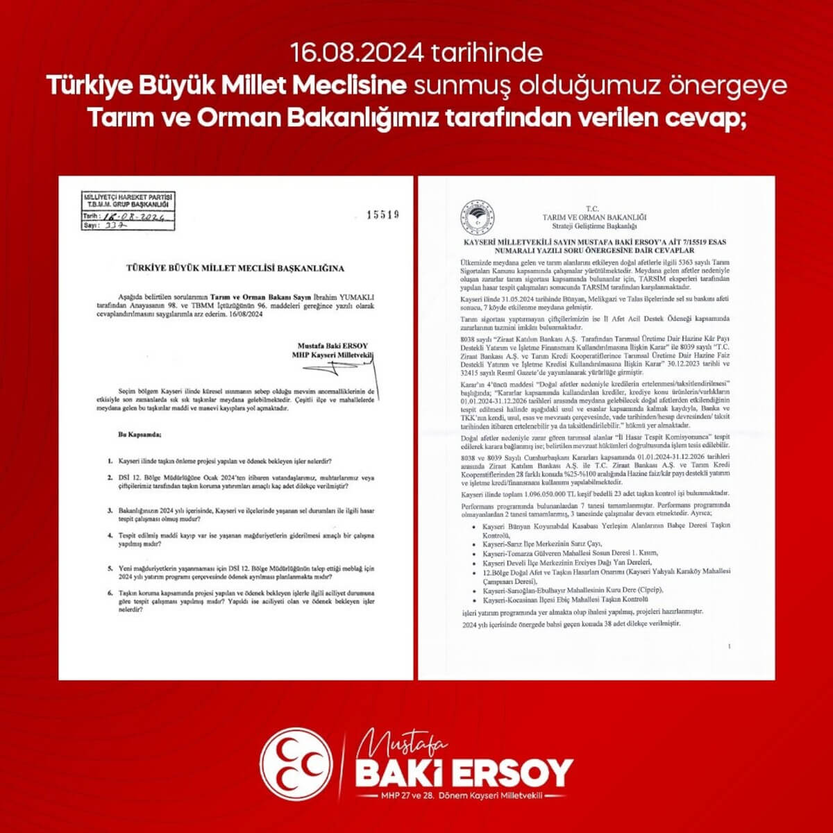 Baki Ersoy’un Sorusuna Bakanlıktan Cevap Geldi! 2 (1)