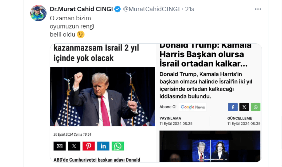 Kayserili Vekilden İmalı Paylaşım: Oyumuzun Rengi Belli Oldu!