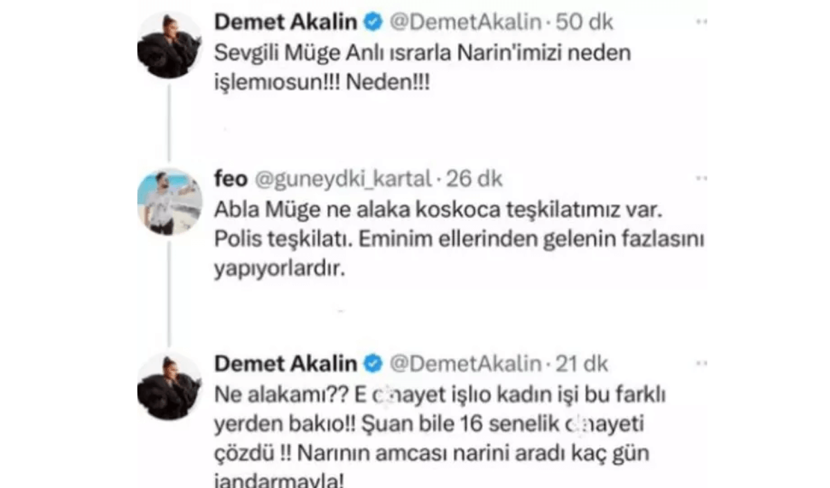Müge Anlı ile Demet Akalın Arasında Narin Gerilimi: Altından Kalkamazsınız!