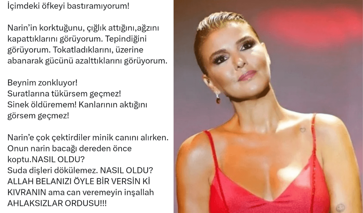 Gülben Ergen’den Narin İsyanı: Dişleri Suda Dökülemez!