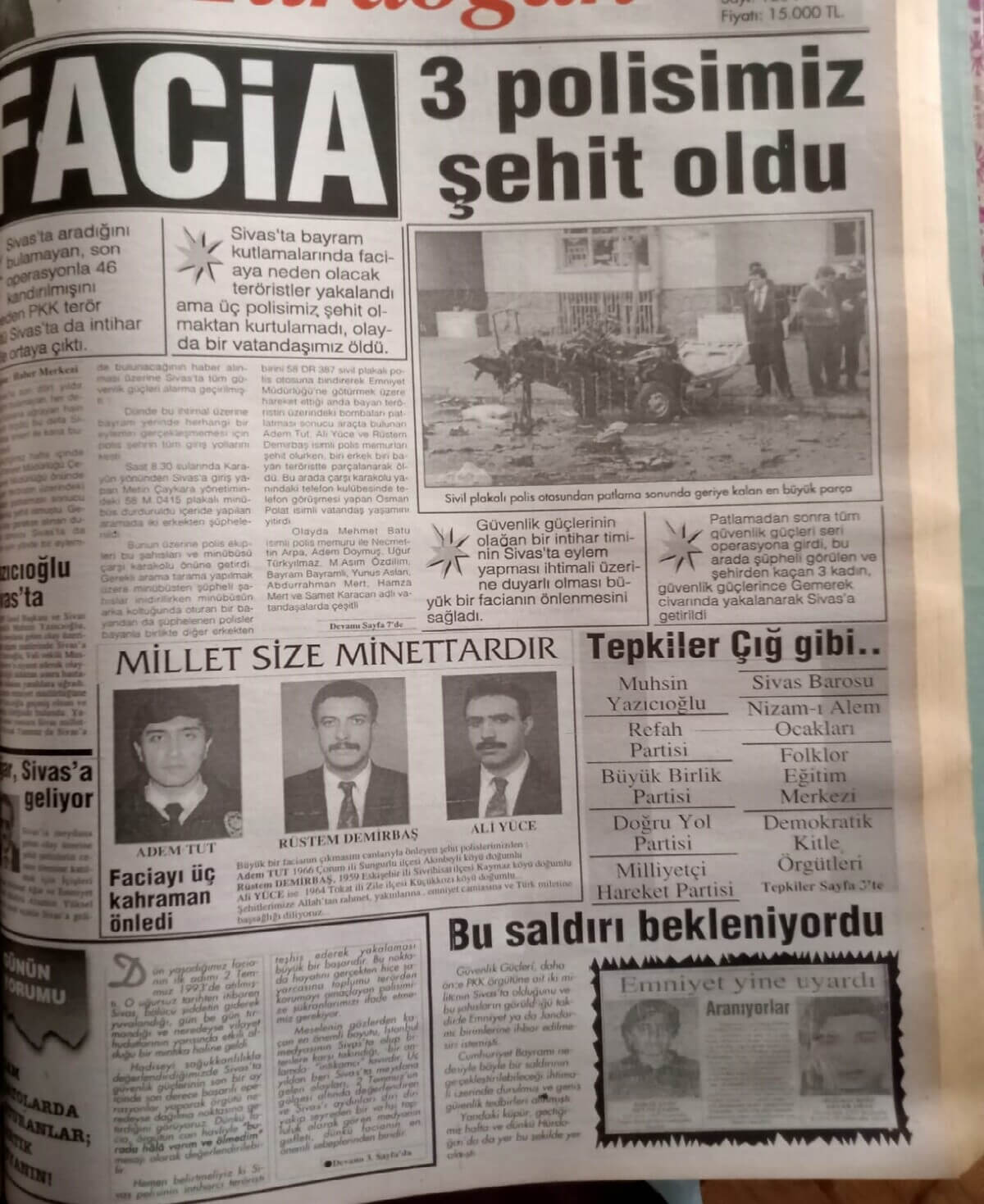 28 Yıl Önce Hain Saldırıda 4 Kişi Şehit Olmuştu Olayın Tanığı Yaşananları Anlattı! (3)