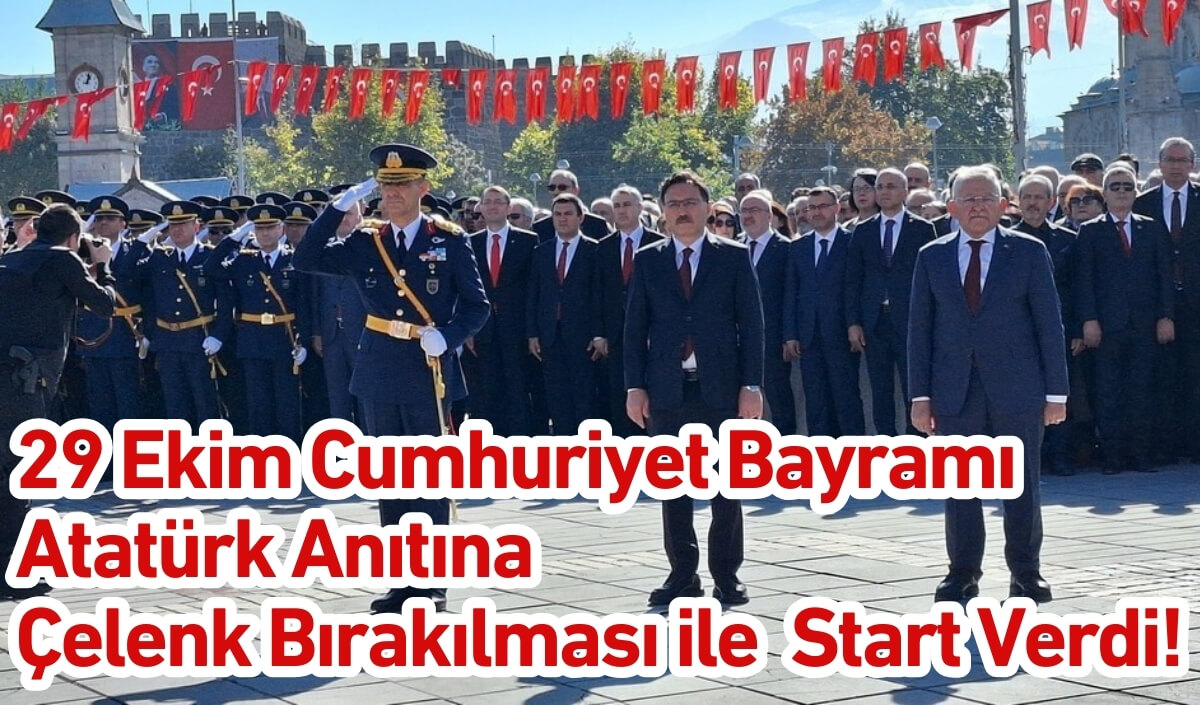 29 Ekim Cumhuriyet Bayramı Atatürk Anıtına Çelenk Bırakılması Ile Start Verdi! (1)