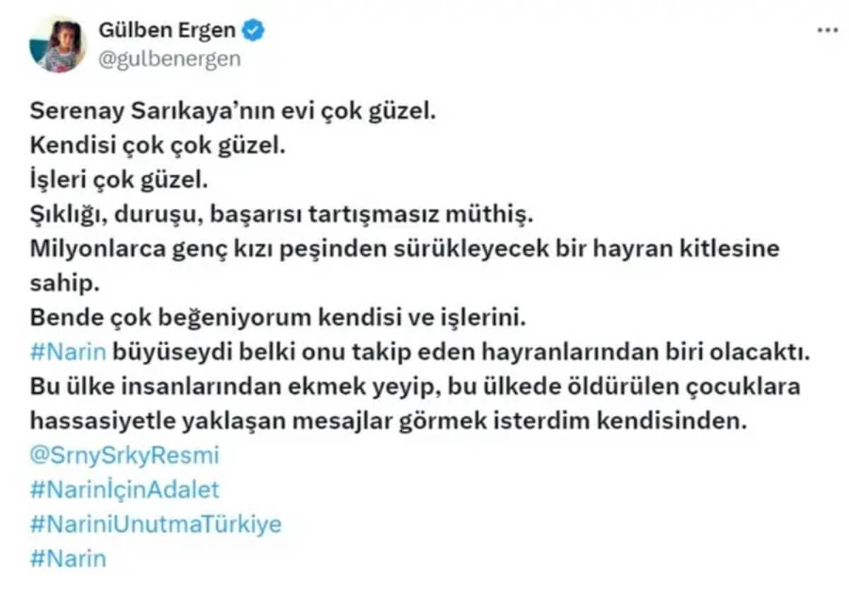 Gülben Ergen, Serenay Sarıkaya’ya Önce Övgüler Yağdırdı, Sonra Laf Soktu!