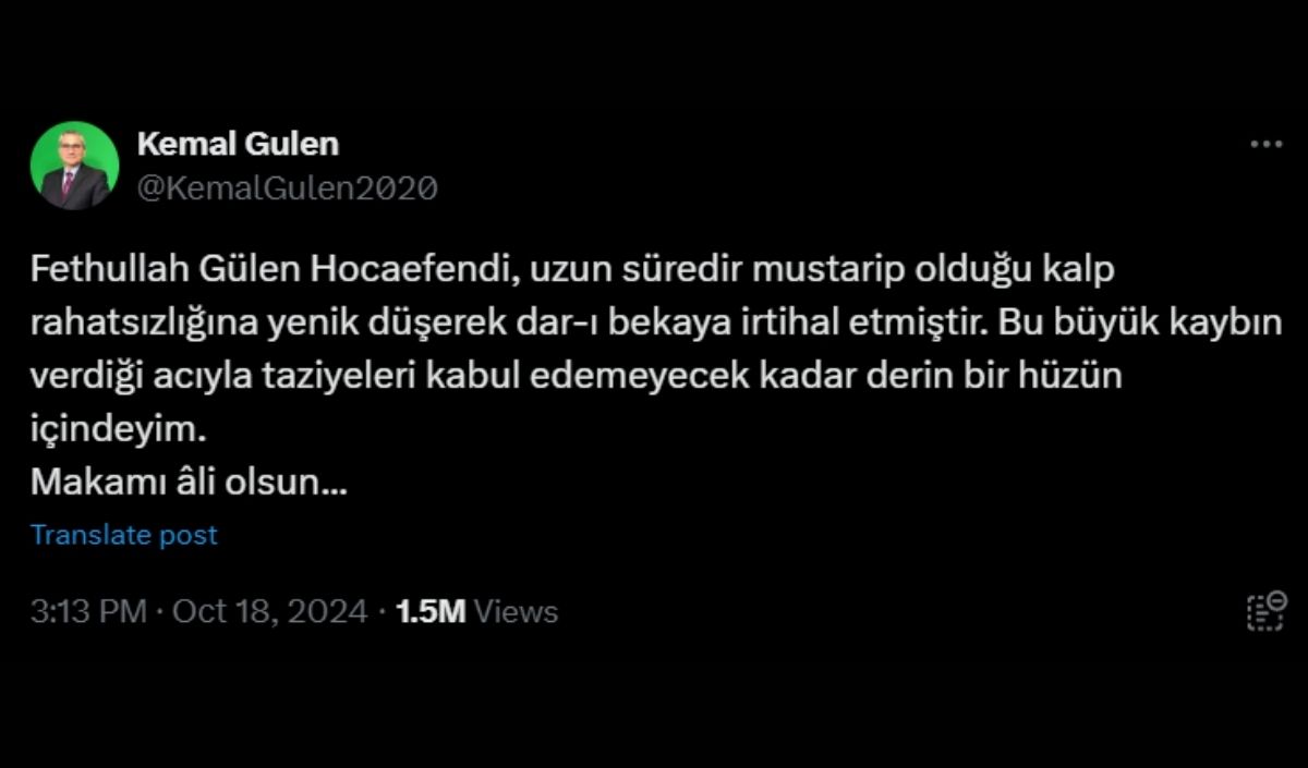Fetö Yeğeni Açıklama