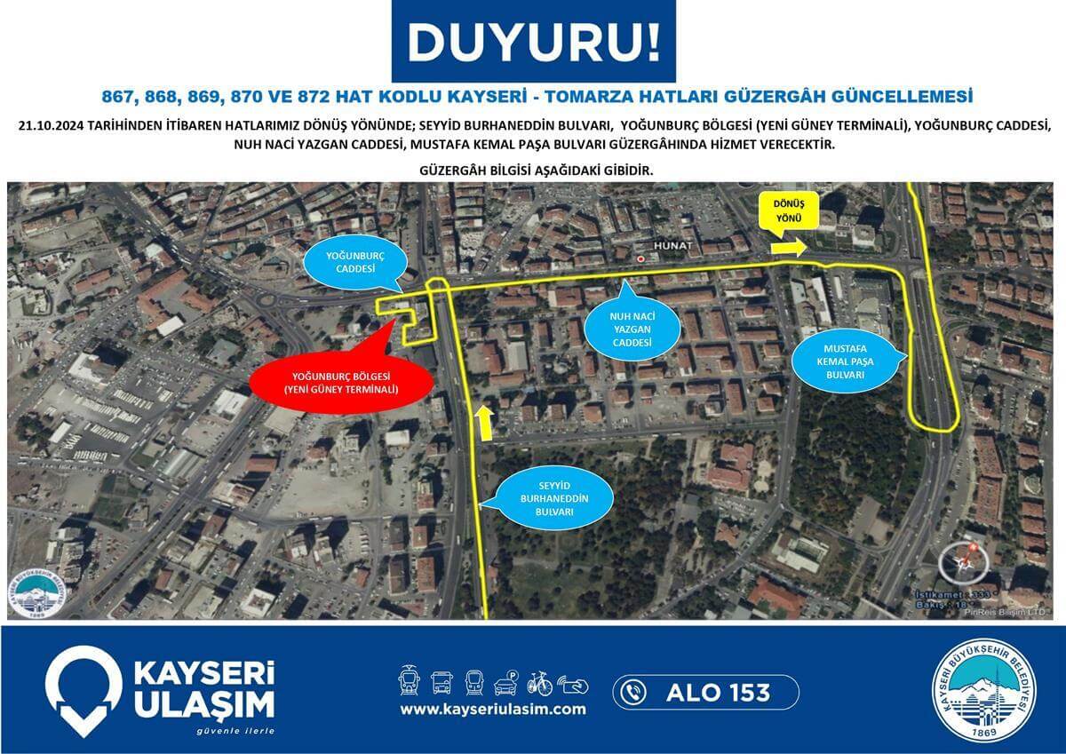 Ilçe Ulaşım Tomarza