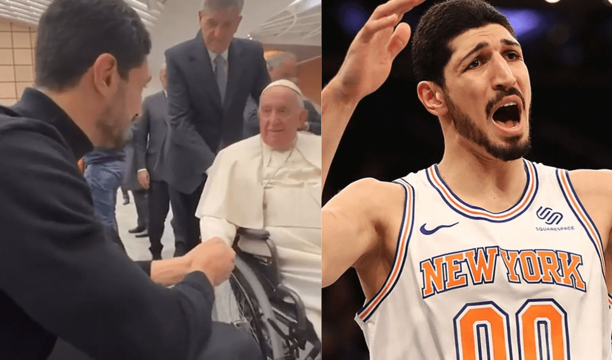 Papa’nın ayaklarına kapanıp dua isteyen Enes Kanter yeniden gündem oldu!