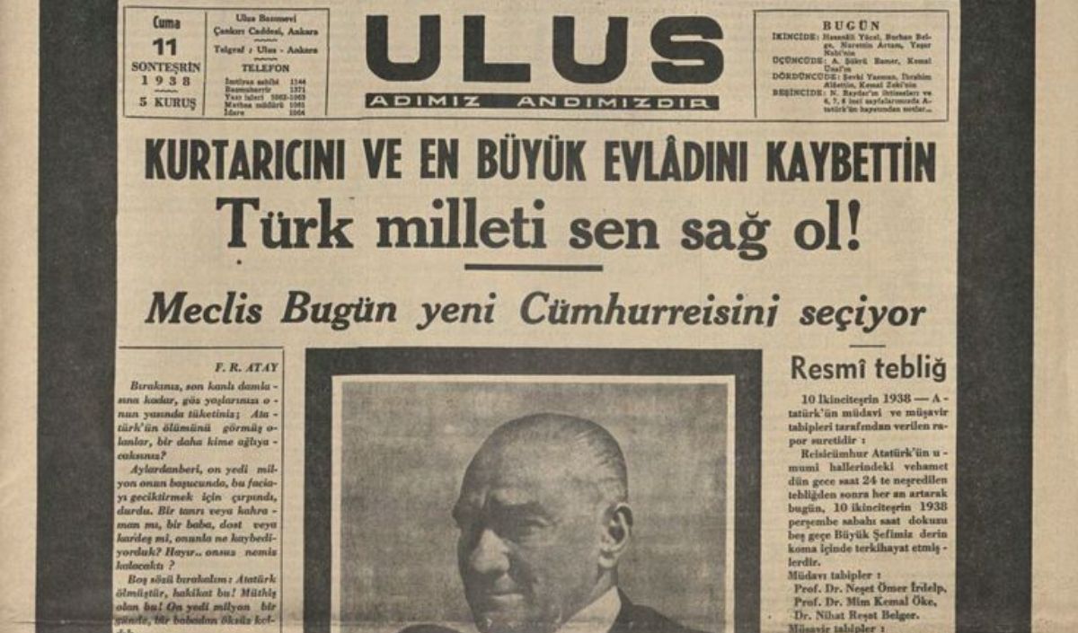Atatürk Ulus 1 Gazetesi