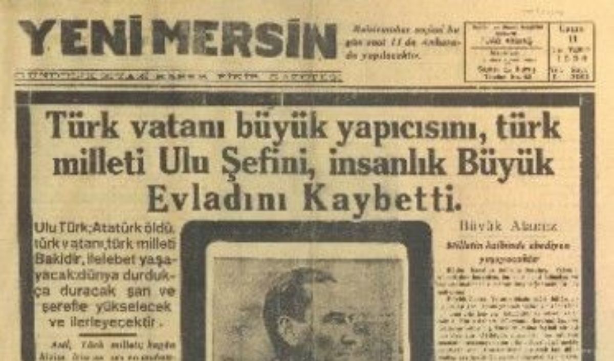 Atatürk Yeni Mersin Gazetesi