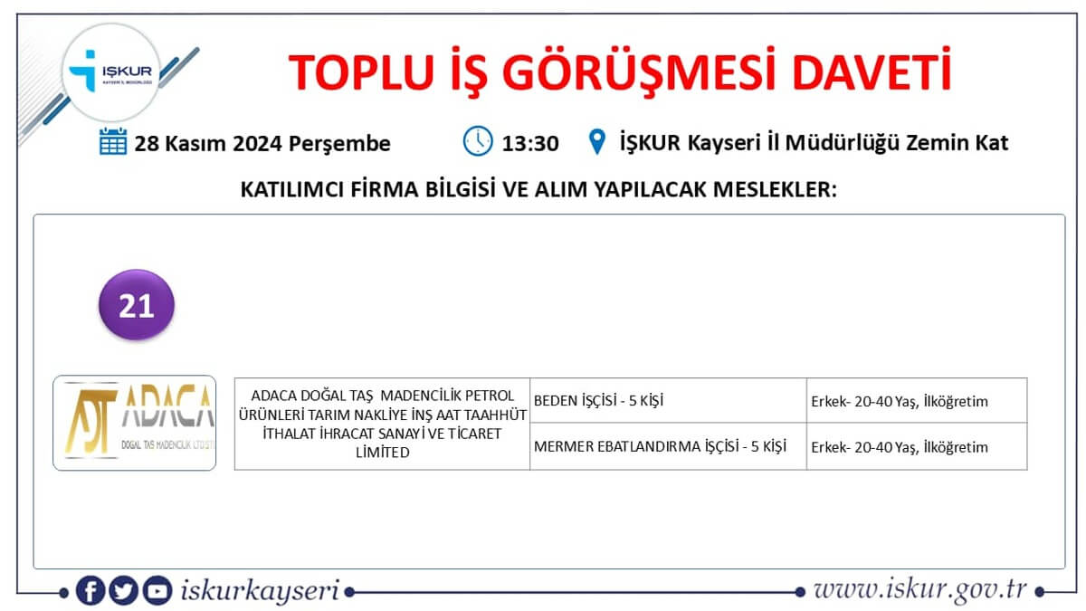 Işkur Iş Ilanları 18