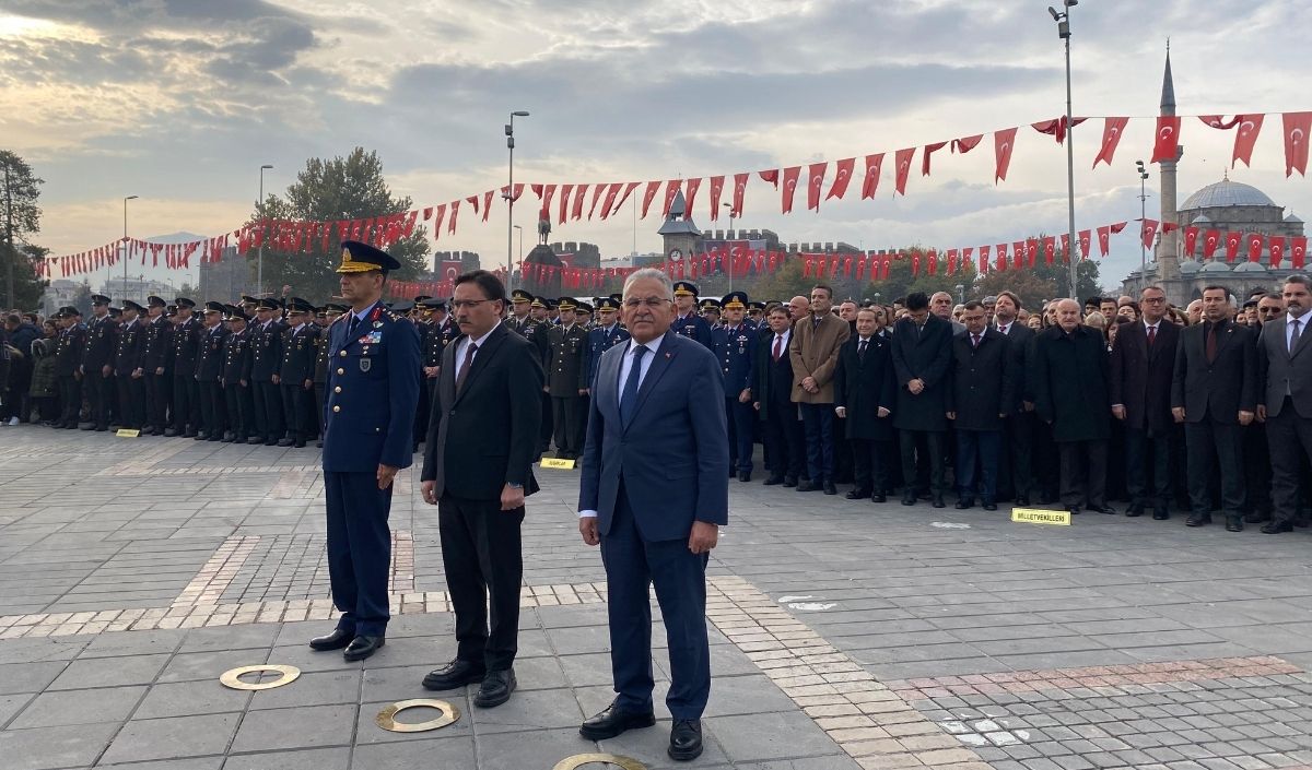 Kayseri 10 Kasım Anma Vali Başkan