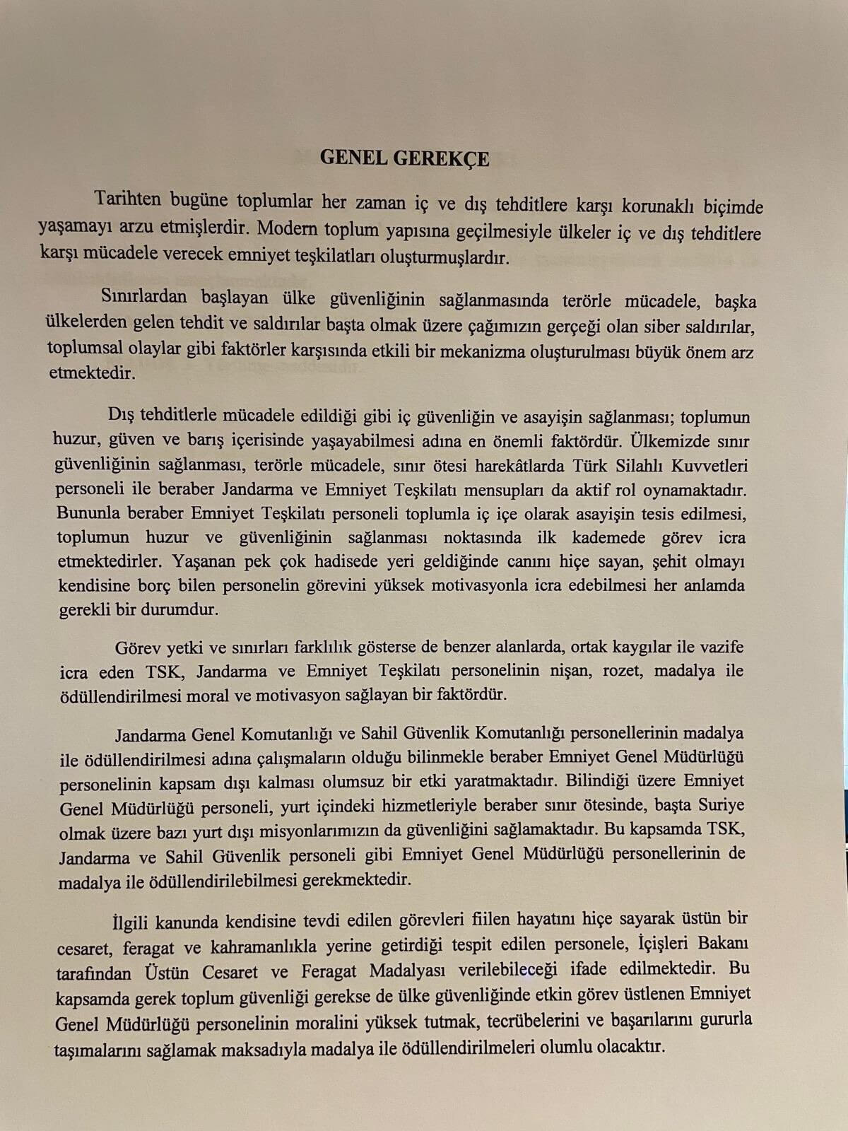 Kayseri Milletvekilinden Emniyet Teşkilatı Personeli Için Kanun Teklifi! 2 (2)