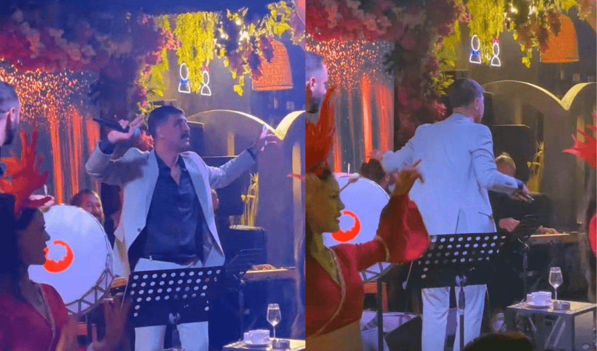 Kayserili ünlü sanatçı gece kulübünde ortaya çıktı! Sahnedeki dansı olay oldu!