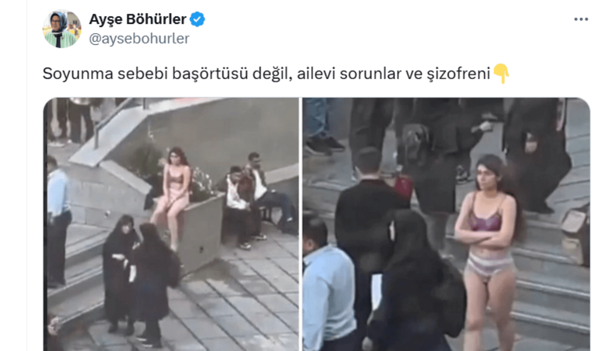 Kayserili vekil üniversite kampüsünde soyunan genç kızı paylaştı!