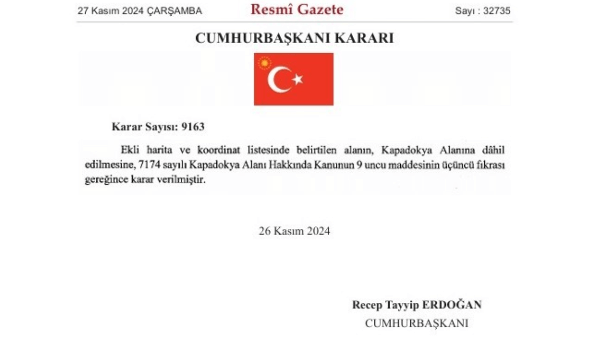 Kayseri’nin o bölgesi Kapadokya’ya bağlandı!