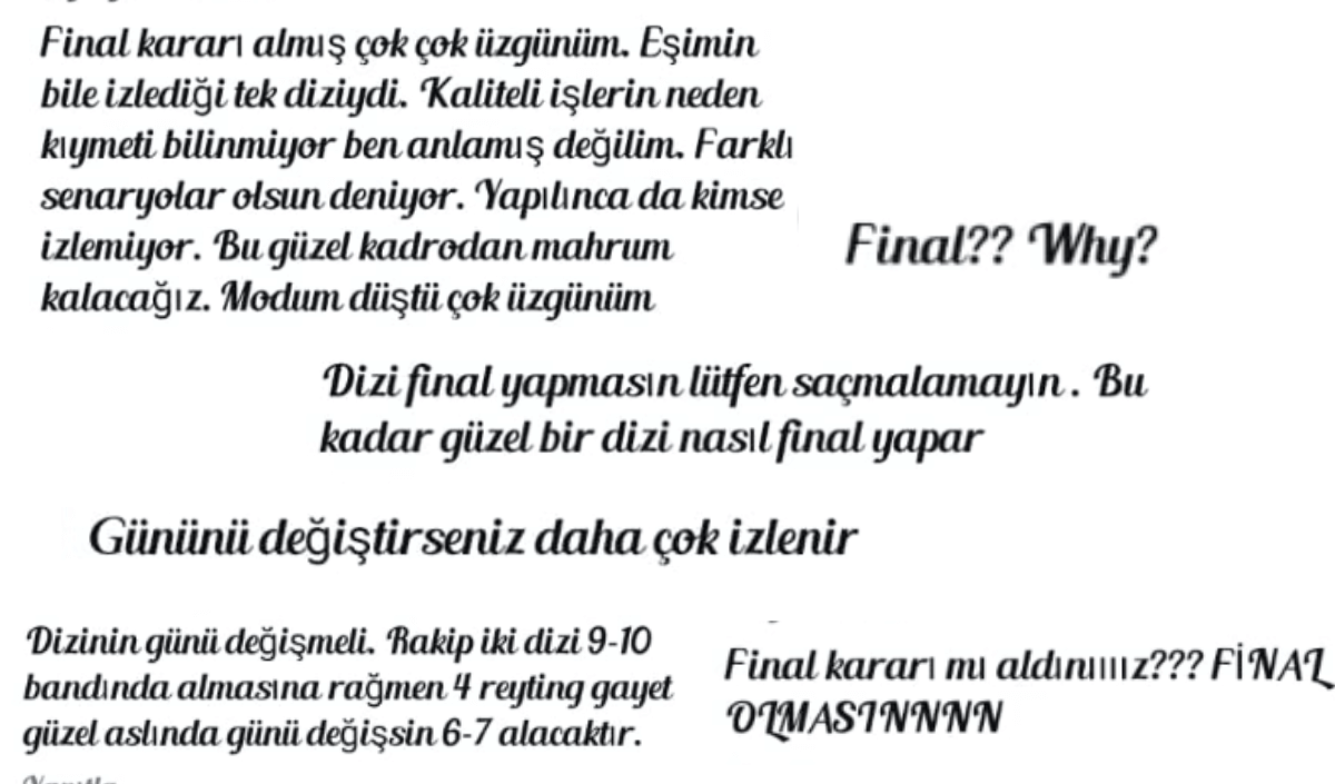 O Diziye Gece Yarısı Şok Final Kararı! Seyirciler İsyan Etti!