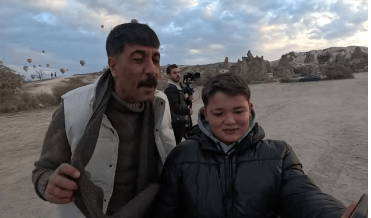 Kayserili sanatçı klip çekimi için oraya gitti! Her anı olay oldu!