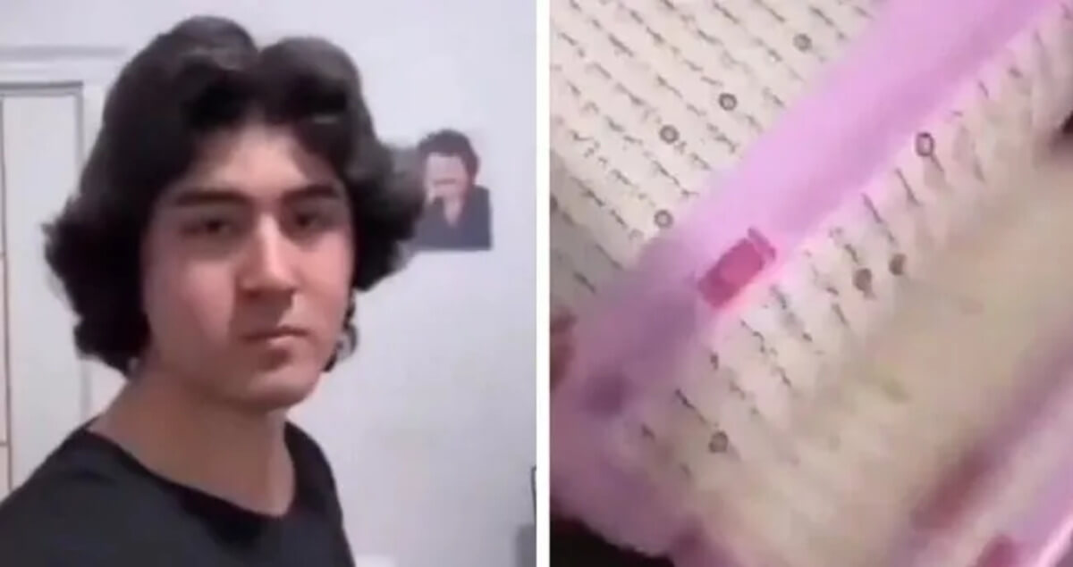 Ferdi Tayfur hayranının Kuran’ın üstüne bastığı skandal görüntüleri infial yarattı!