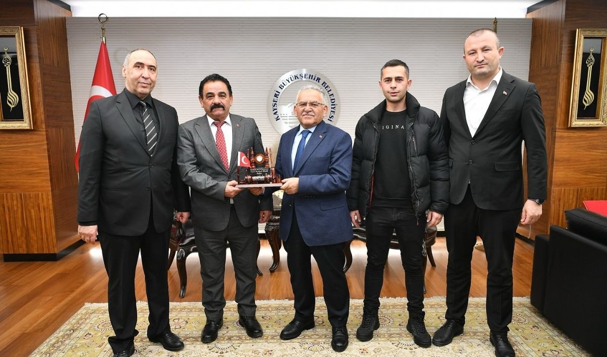 Başkan Büyükkılıç, Bünyan Belediye Başkanı'nı Makamında Ağırladı! Bakın Neden (4)