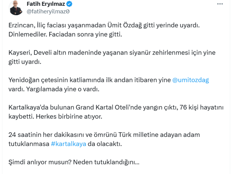 Eski Emniyet Amirinin açıklamasında Develi detayı: Ümit Özdağ gitti, uyardı!