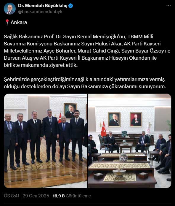 Memduh Büyükkılıç Paylaşım