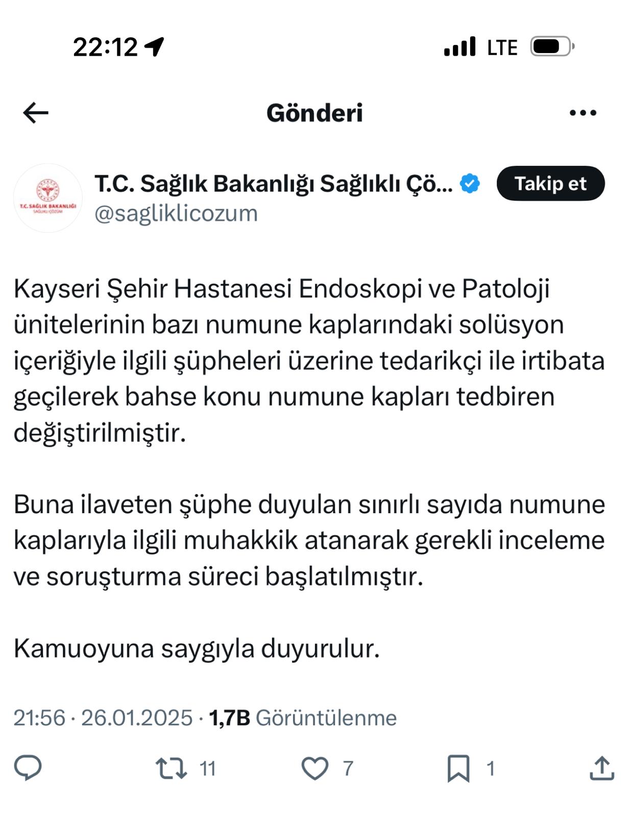 Sağlık Bakanlığı Sosyal Medya