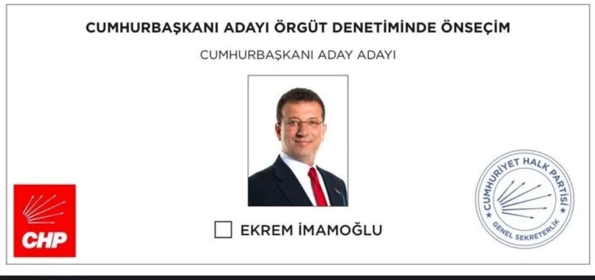Cumhurbaşkanlığı Oy Pusulası 1