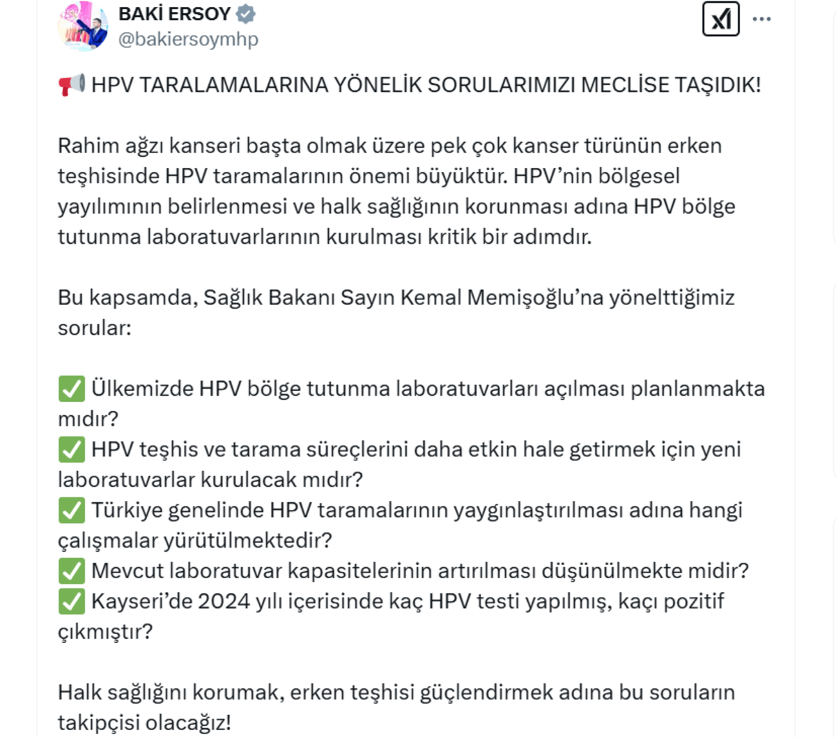 baki ersoy hpv