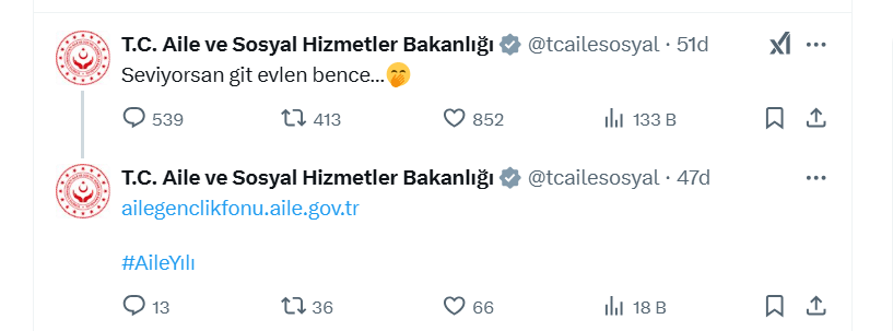 aile ve sosyal hizmetler bakanlığı