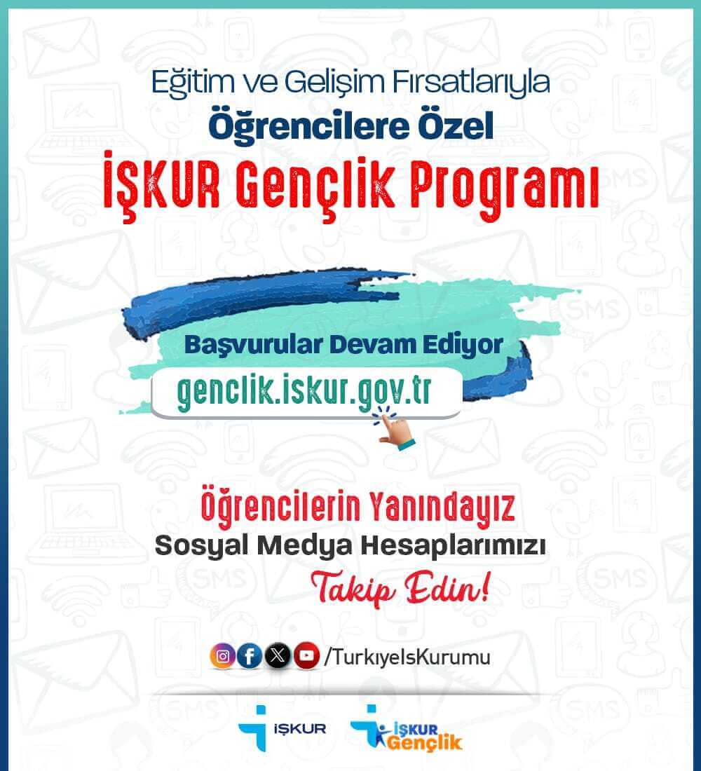 İŞKUR gençlik programı başvuruları başladı! 44 üniversite içinde Kayseri var mı?
