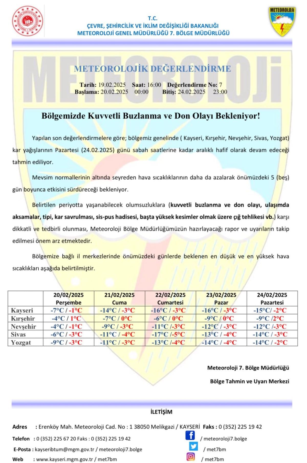 Kayseri De Okullar Tatil Olacak Mı