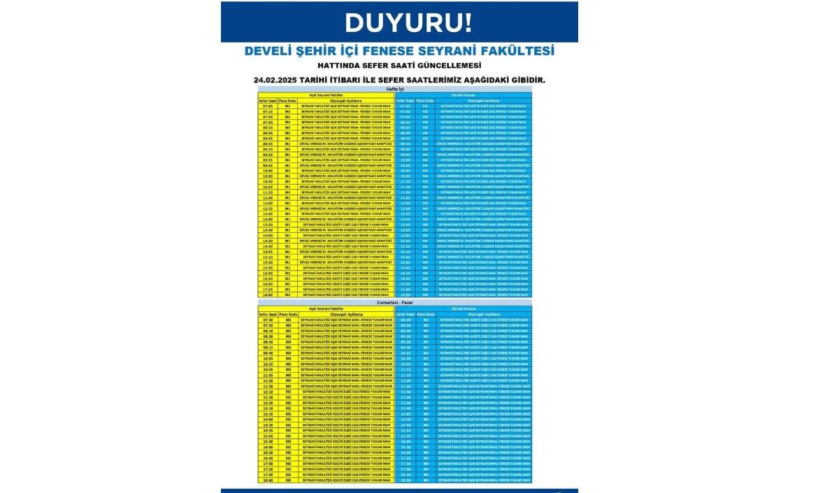 Kayseri Otobüs Seferleri (5)