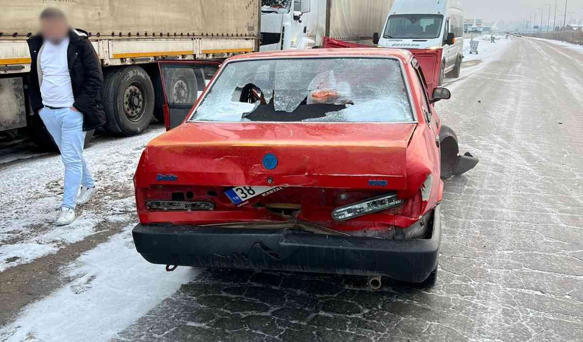 Kayseride Buzlanma Kazaya Sebeb Oldu (3)