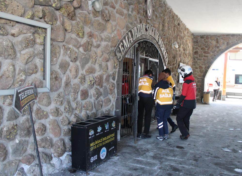 Erciyes’in acil sağlık istasyonunda bakın kaç vakaya müdahale edildi