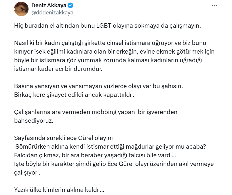Kayserili ünlüden skandal iddia: Sapkın işveren erkek çalışanlarını istismar etti!