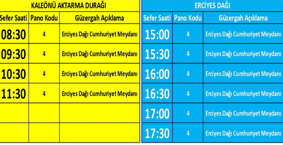 Erciyes Sefer Saati