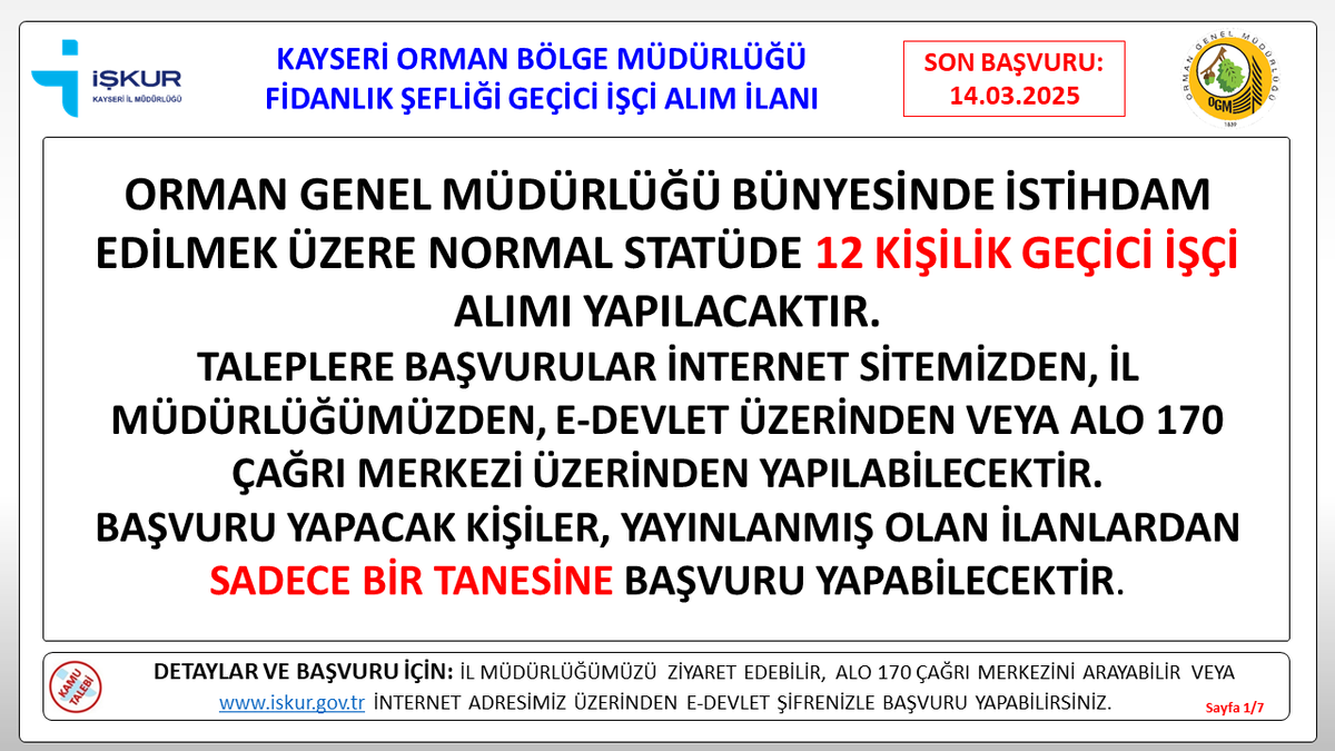 kayseri işkur