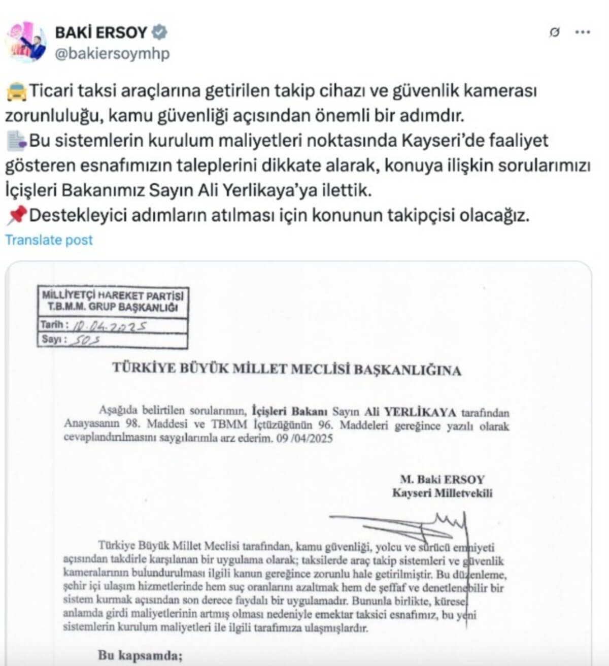 Milliyetçi Hareket Partisi (MHP)