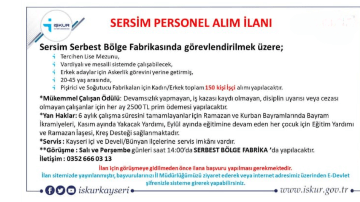 fabrika kayseri