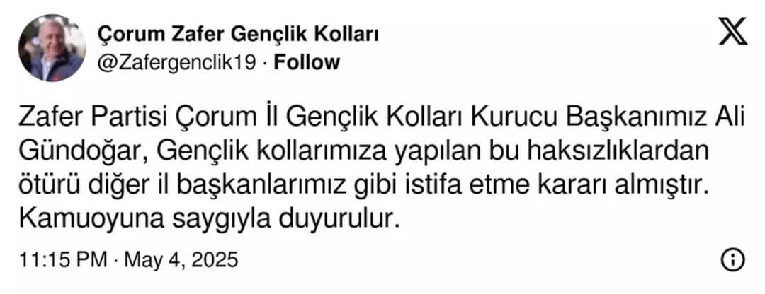 zafer partisi