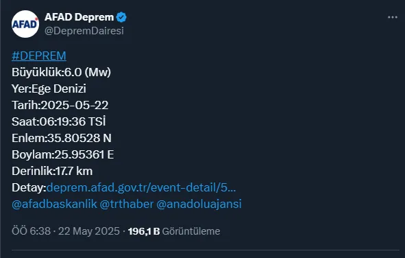 Deprem Ege