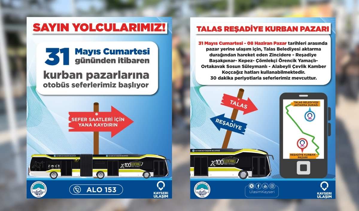 Kayseride Ulaşım Müjdesi Ek Seferler Düzenlenecek (3)