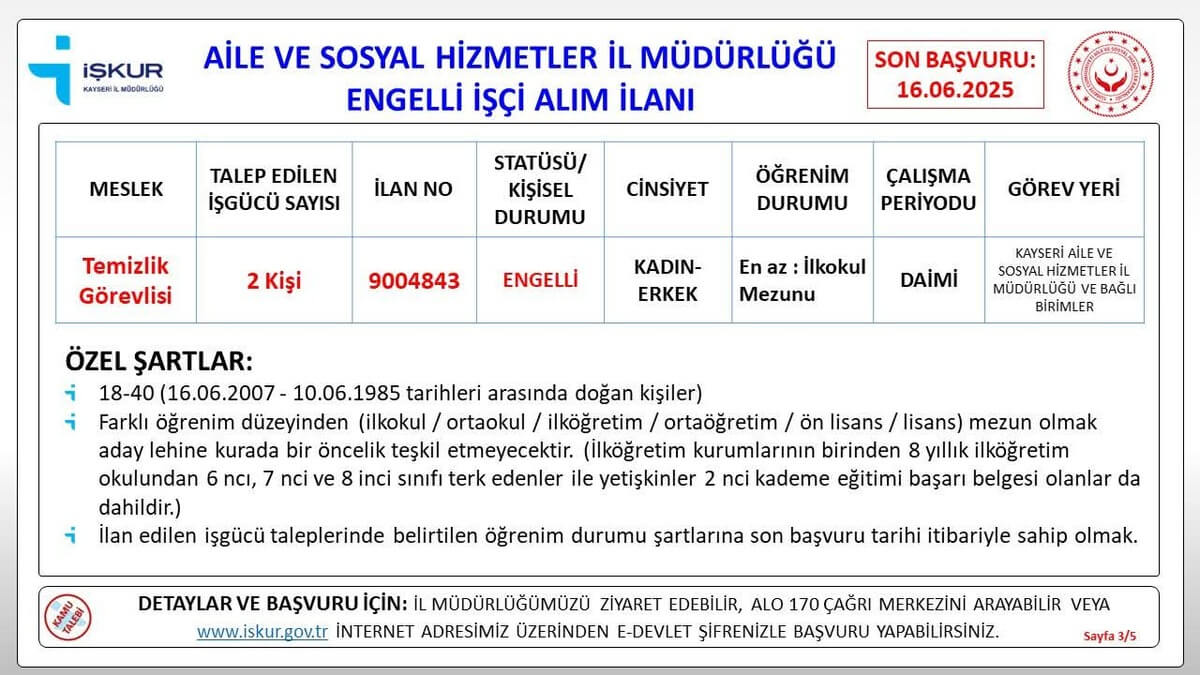 Aile sosyal hizmetler bakanlığı