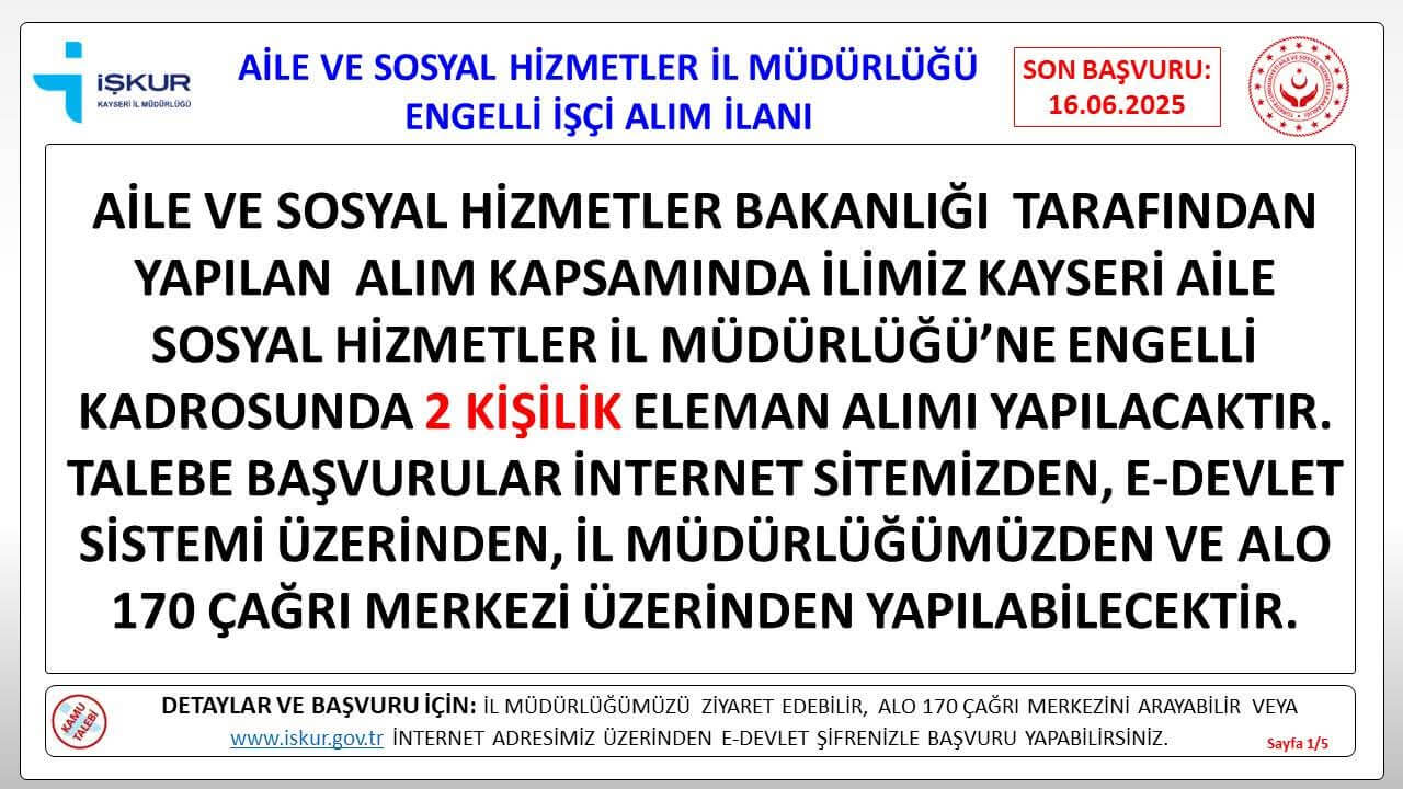Kayseri İşkur