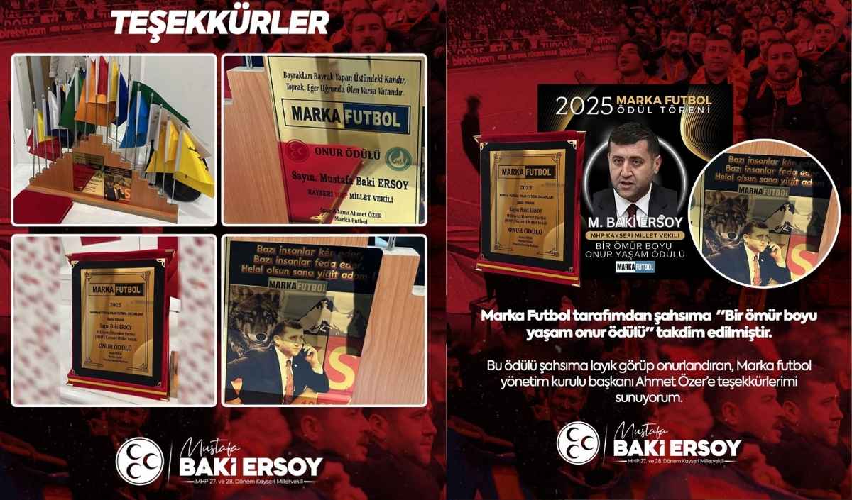 Baki Ersoy Ödül Verildi