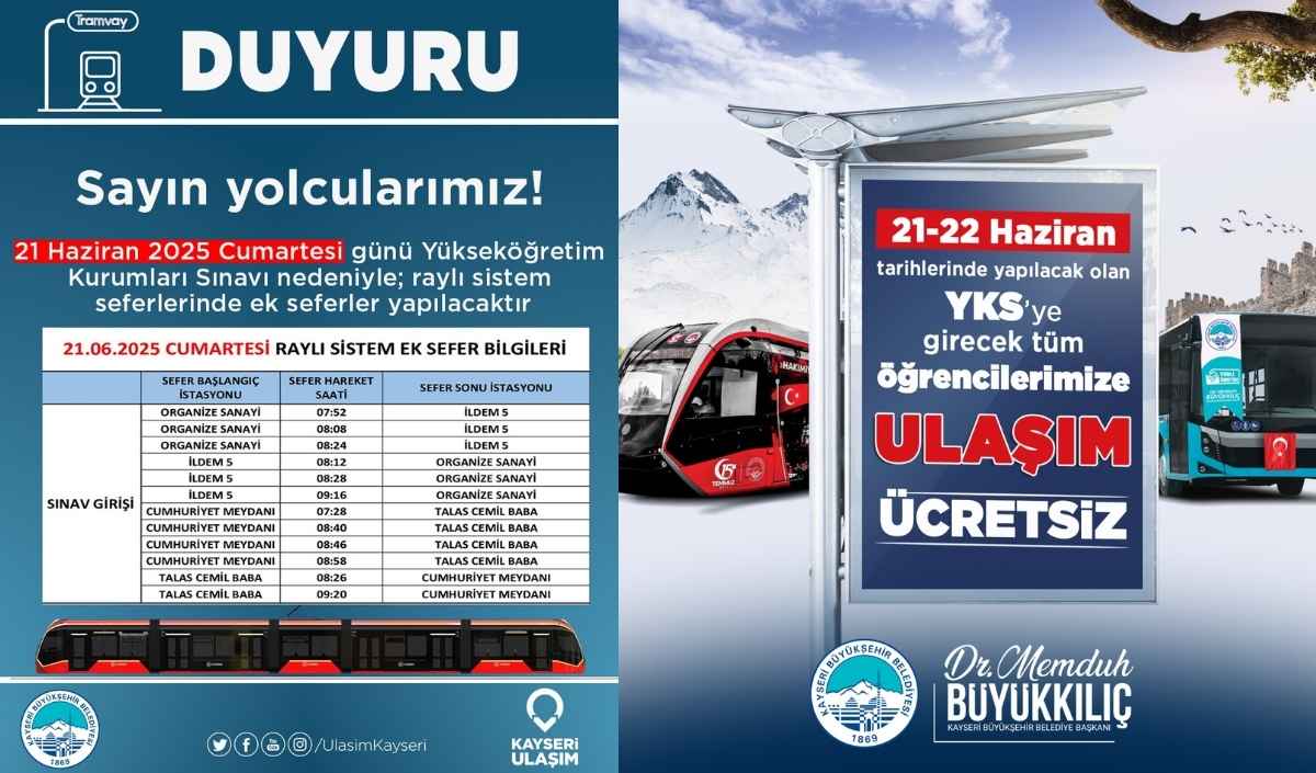 Kayseri Ulaşım Ücretsiz (3)
