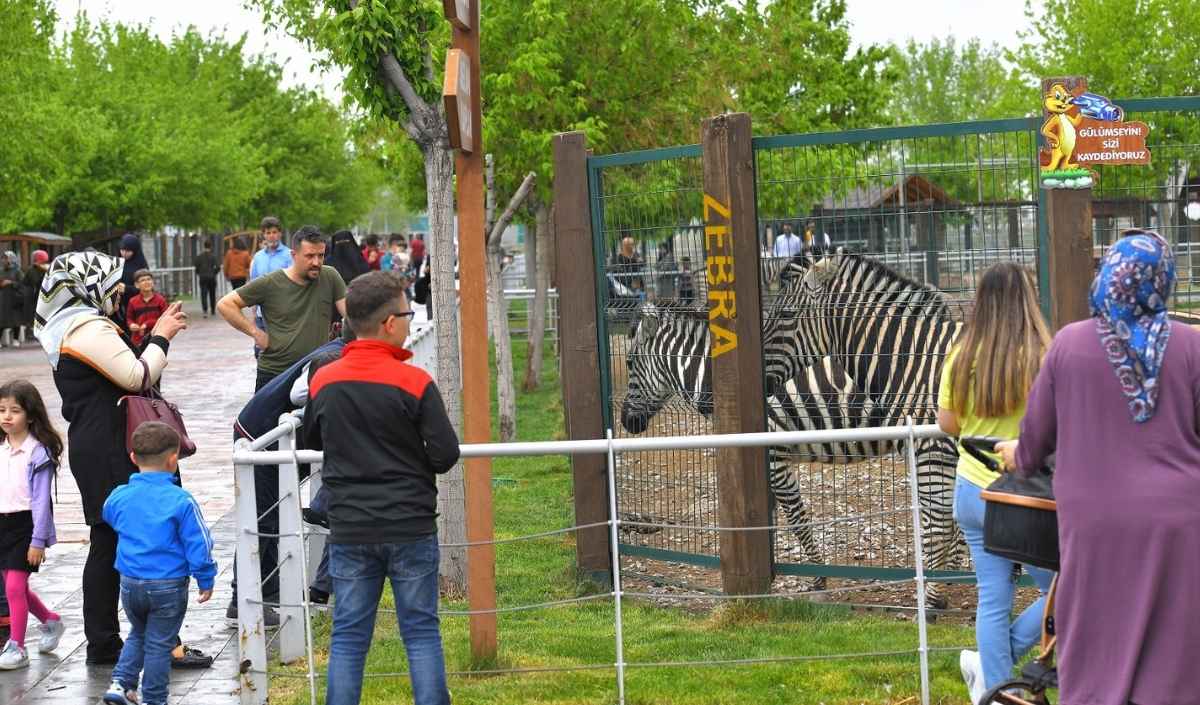 Kayseri'de Hayvanat Bahçesine Akın Ettiler (1)