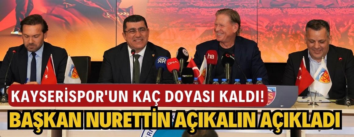 Kayserispor'un kaç doyası kaldı! Başkan Nurettin Açıkalın açıkladı